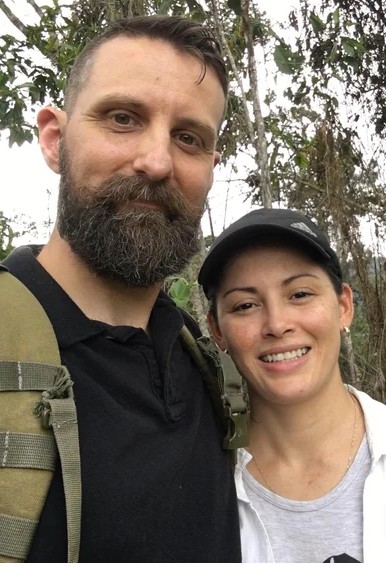 Travis and Paulina Reid in the jungle